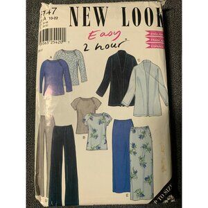 New Look Misses Jacket Top Pants Skirt Sewing Pattern sz 10-22 6147 - uncut